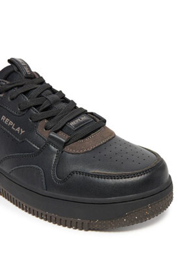 Replay - REPLAY Sneakersy GMZ3G .000.C0057L Czarny. Kolor: czarny. Materiał: skóra
