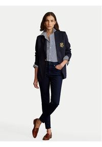 Polo Ralph Lauren Marynarka Blz 211795348002 Granatowy Slim Fit. Typ kołnierza: polo. Kolor: niebieski. Materiał: bawełna, wiskoza #3
