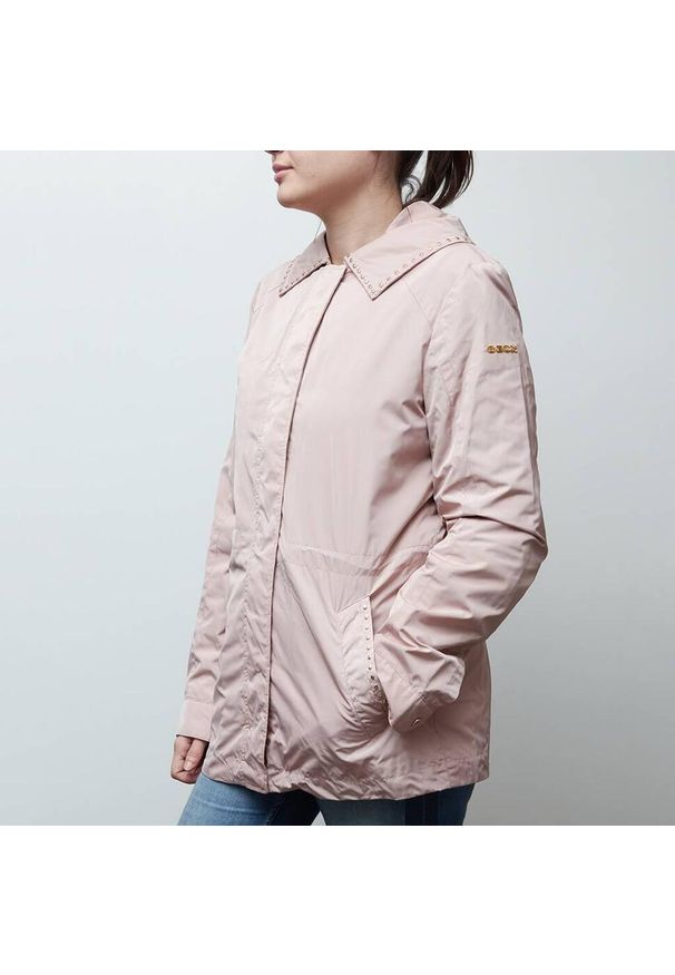 Geox - Kurtka GEOX W SHAKIMA Rose. Kolor: różowy. Materiał: tkanina