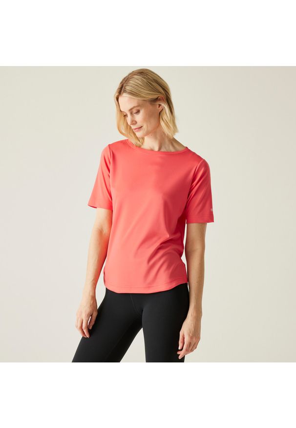 Regatta - Koszulka turystyczna damska Botanna. Kolor: różowy. Materiał: poliester