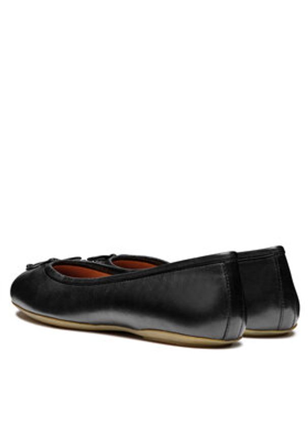 Geox Baleriny D Palmaria W D46XSA 000TU C9999 Czarny. Kolor: czarny. Materiał: skóra