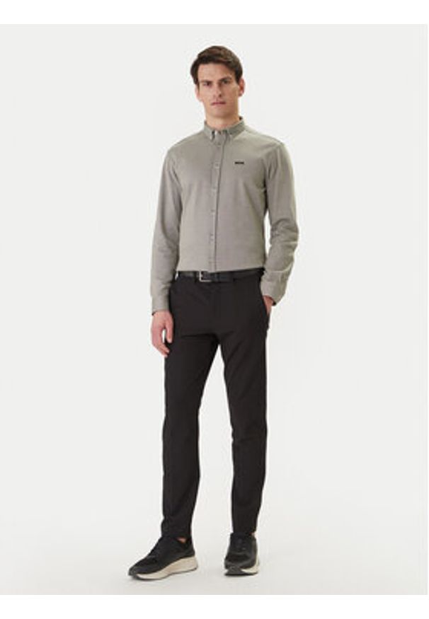 BOSS Koszula ST Motion 50555946 Khaki Regular Fit. Kolor: brązowy. Materiał: bawełna