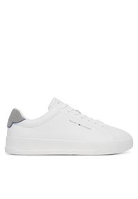 TOMMY HILFIGER - Tommy Hilfiger Sneakersy Th Court Core Ess Leather FM0FM05367 Biały. Kolor: biały. Materiał: skóra #1