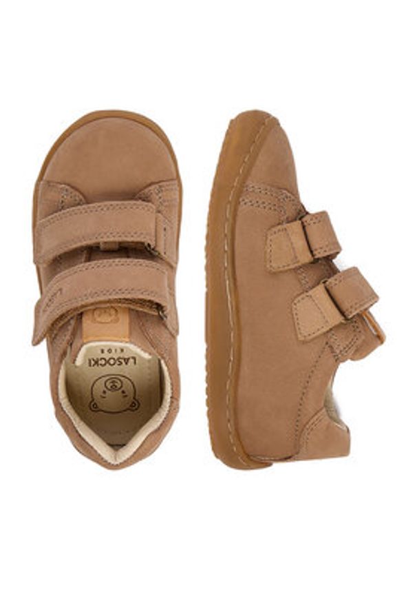 Lasocki Kids Sneakersy CEO CI12-DUBAI-01A(II)CH Brązowy. Kolor: brązowy. Materiał: nubuk, skóra