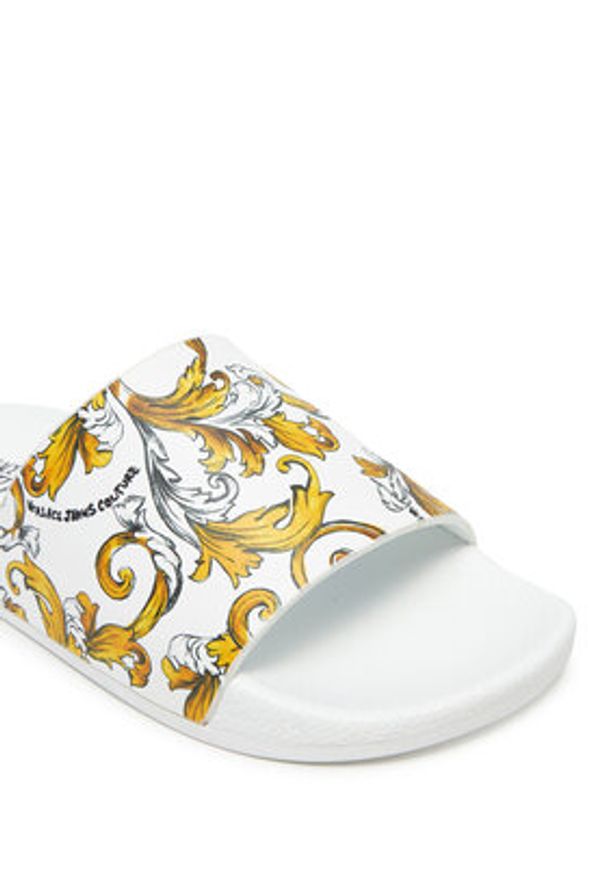 Versace Jeans Couture Klapki 78VA3SQ3 Biały. Kolor: biały