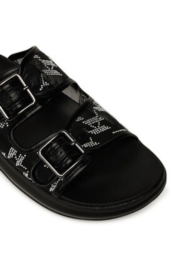 Karl Lagerfeld - KARL LAGERFELD Klapki Kapri Slide KL62505A Czarny. Kolor: czarny. Materiał: materiał