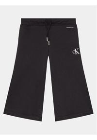 Calvin Klein Jeans Spodnie dresowe Logo IG0IG02449 Czarny Relaxed Fit. Kolor: czarny. Materiał: bawełna