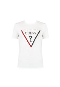 Guess T-Shirt "Tolby" | X2RI06KAK91 | Mężczyzna | Biały. Okazja: na co dzień. Kolor: biały. Materiał: bawełna. Wzór: nadruk. Styl: casual, elegancki #5