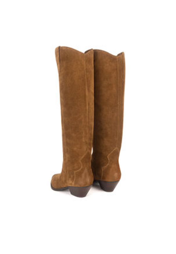 Badura Kowbojki V365-206 Brązowy. Kolor: brązowy. Materiał: zamsz, skóra