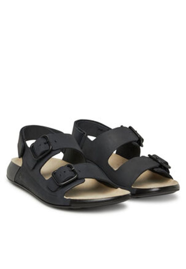 ecco - ECCO Sandały Cozmo 20690302001 Czarny. Kolor: czarny. Materiał: nubuk, skóra