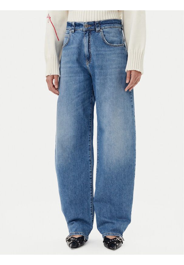 Pinko - PINKO Jeansy Eloise Egg. 103180 Niebieski Relaxed Fit. Kolor: niebieski