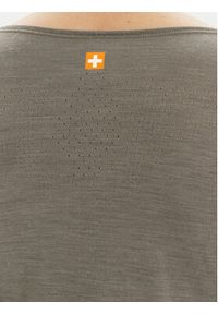 Brubeck Koszulka techniczna LS1415W Szary Slim Fit. Kolor: szary. Materiał: syntetyk
