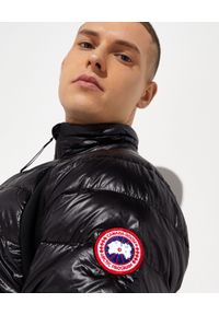 CANADA GOOSE - Czarna kurtka Hybridge. Typ kołnierza: bez kaptura. Kolor: czarny. Materiał: puch, materiał. Styl: elegancki #3