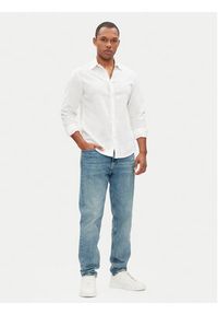 Pepe Jeans Koszula Arnau PM308844 Biały Regular Fit. Kolor: biały. Materiał: bawełna