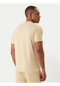 Karl Lagerfeld - KARL LAGERFELD T-Shirt 755049 562235 Beżowy Regular Fit. Typ kołnierza: dekolt w karo. Kolor: beżowy. Materiał: bawełna #4