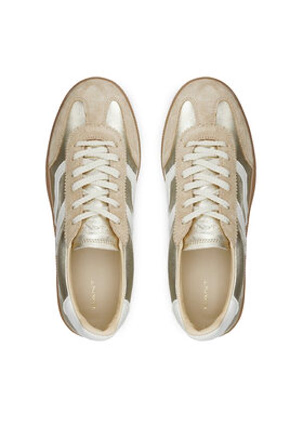 GANT - Gant Sneakersy 32531199 Złoty. Kolor: złoty. Materiał: skóra