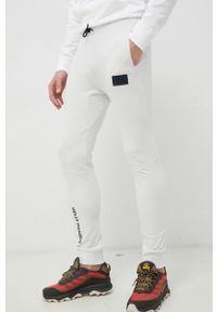 Helly Hansen spodnie dresowe kolor biały gładkie. Kolor: biały. Materiał: dresówka. Wzór: gładki #1