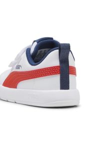 Puma - Sneakersy dla małych dzieci Courtflex V3 PUMA Island. Kolor: czerwony, niebieski, wielokolorowy, biały. Materiał: syntetyk, materiał. Sport: turystyka piesza