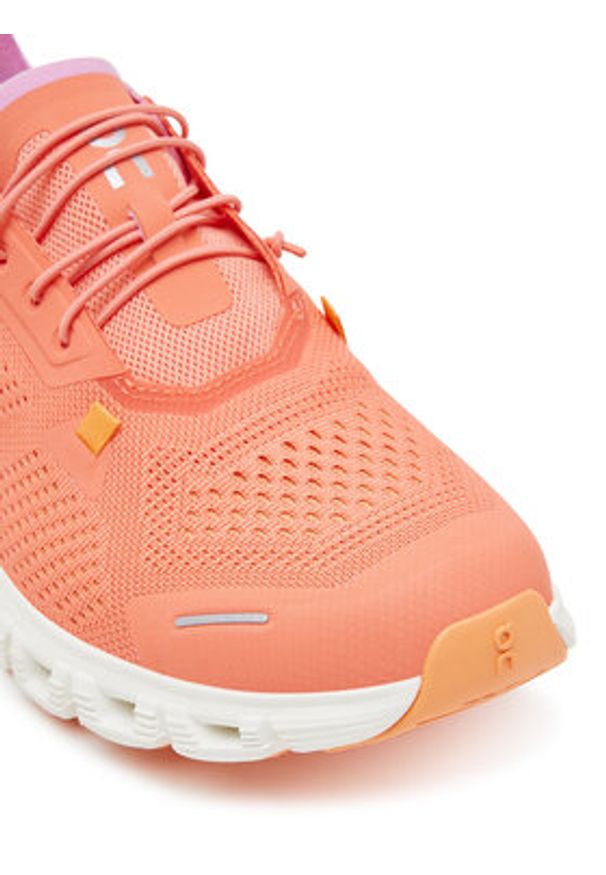 On Sneakersy Cloud 6 Coast 3WF10023283 Koralowy. Kolor: pomarańczowy. Materiał: materiał