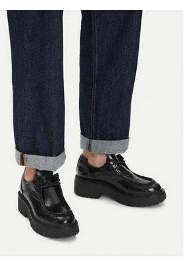 Gino Rossi Półbuty EO-EVI-30309 Czarny. Kolor: czarny. Materiał: skóra