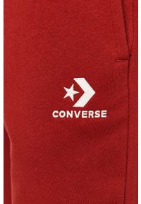 Converse - Spodnie. Kolor: brązowy. Materiał: bawełna, poliester, dzianina. Wzór: gładki #4