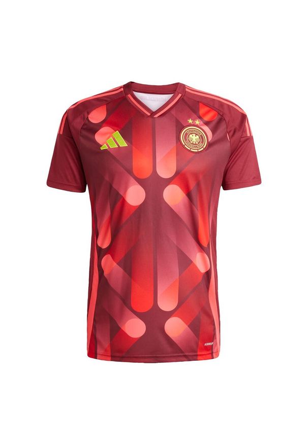 Adidas - Koszulka Germany 25 (Women's Team) Away Kids. Kolor: czerwony, brązowy, wielokolorowy. Materiał: materiał