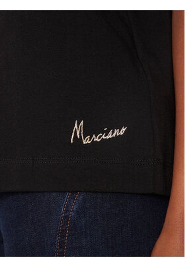 Marciano Guess T-Shirt 5GGI03 6298A Czarny Regular Fit. Kolor: czarny. Materiał: bawełna