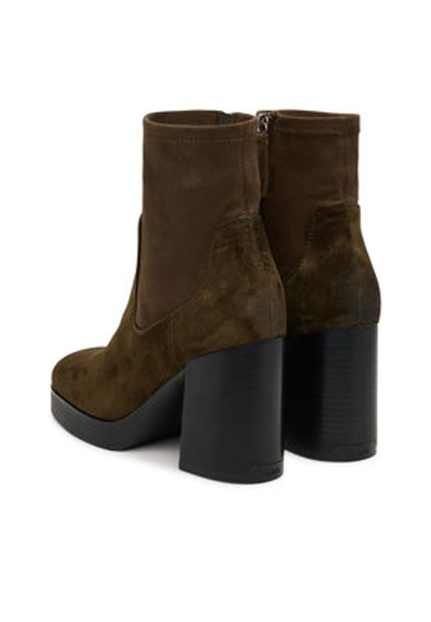 Aldo Botki Seraphica 14116582 Brązowy. Kolor: brązowy. Materiał: zamsz, skóra