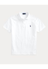 Ralph Lauren - RALPH LAUREN - Biała koszulka z logo Regular Fit. Typ kołnierza: polo. Kolor: biały. Materiał: bawełna, prążkowany. Wzór: haft. Styl: sportowy #2