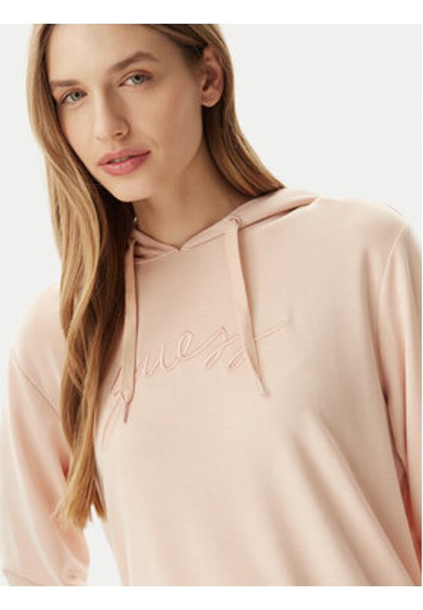 Guess Bluza O5GQ00 KCQP2 Pomarańczowy Regular Fit. Kolor: pomarańczowy. Materiał: syntetyk