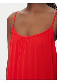 only - ONLY Sukienka letnia Niki 15344611 Czerwony Regular Fit. Kolor: czerwony. Materiał: wiskoza. Sezon: lato