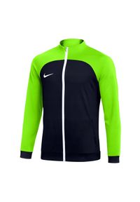 Nike - Męska Kurtka Dresowa Academy Pro DriFIT. Kolor: czarny, zielony, wielokolorowy. Materiał: dresówka