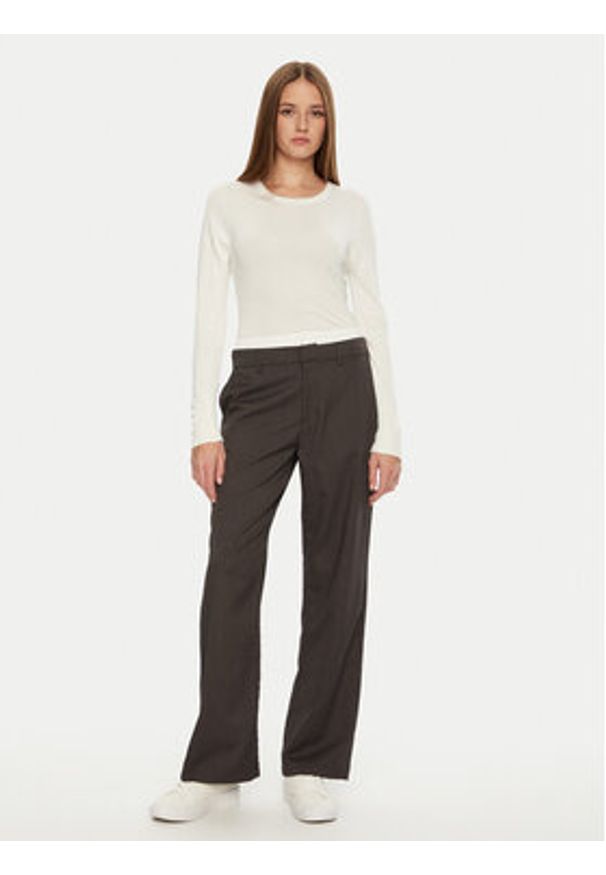 Brave Soul Sweter LK-248HOLLYIVR Écru Regular Fit. Materiał: syntetyk