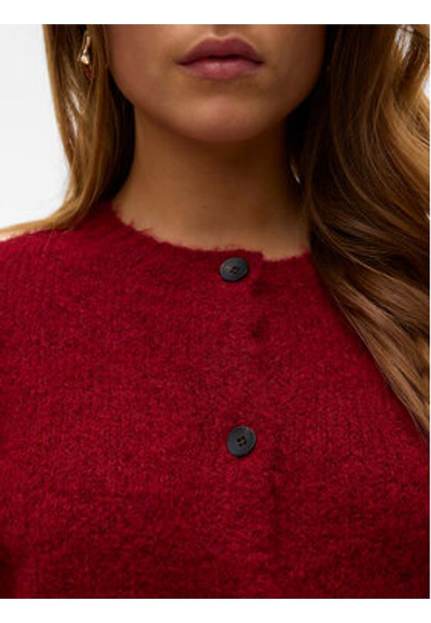 Vero Moda Kardigan Novah 10320496 Czerwony Regular Fit. Kolor: czerwony. Materiał: syntetyk