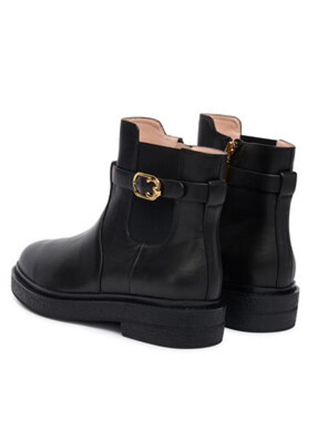 Coccinelle Botki E4 T7A 42 01 01 001 Czarny. Kolor: czarny. Materiał: skóra