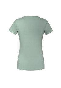 FRUIT OF THE LOOM - Koszulka Damska Iconic 195 Premium Ringspun Cotton T-shirt. Kolor: szary. Sport: turystyka piesza