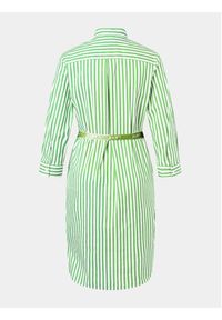 JOOP! Sukienka koszulowa 30042008 Zielony Regular Fit. Kolor: zielony. Materiał: bawełna. Typ sukienki: koszulowe