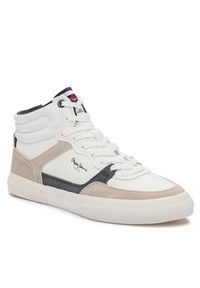 Pepe Jeans Sneakersy PMS31003 Biały. Kolor: biały. Materiał: materiał