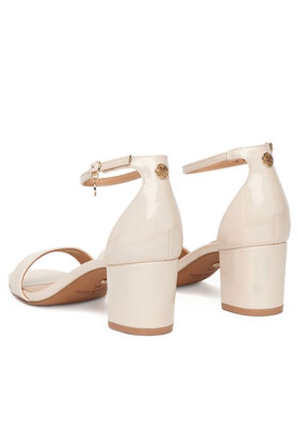 Nine West Sandały WFA2625-1 Beżowy. Kolor: beżowy. Materiał: skóra