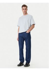 Calvin Klein T-Shirt Emblem Graphic LV14RF817G Błękitny Regular Fit. Kolor: niebieski. Materiał: bawełna #4