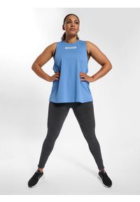 Damski tank top Hummel Curvy Plus. Kolor: niebieski. Materiał: materiał. Sport: fitness, piłka nożna
