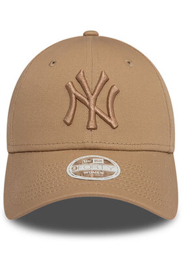 New Era Czapka z daszkiem 9FORTY MLB NY New York Yankees 60471463 Beżowy. Kolor: beżowy. Materiał: bawełna, materiał