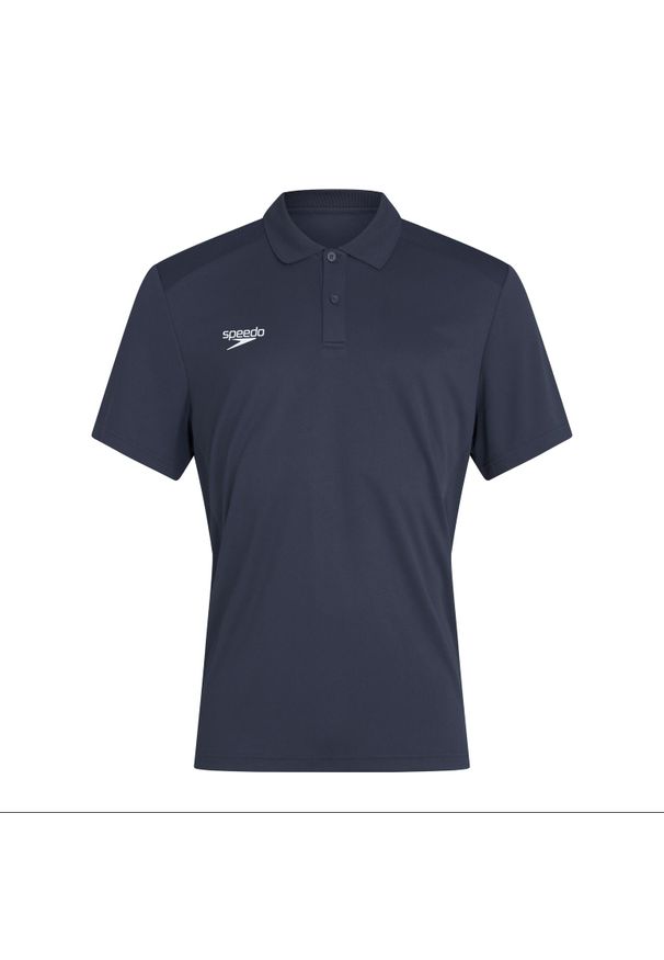 Koszulka T-Shirt męski Speedo Club Dry Polo. Typ kołnierza: polo. Kolor: niebieski