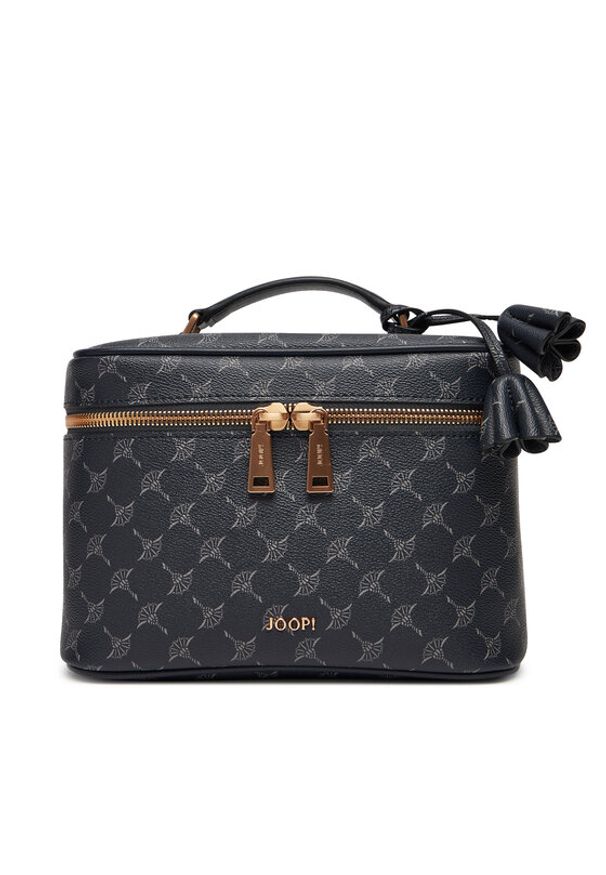 JOOP! Kosmetyczka Flora 4140006150 Czarny. Kolor: czarny. Materiał: skóra
