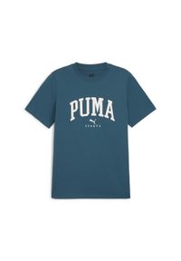 Koszulka sportowa męska Puma Squad Tee. Kolor: niebieski. Długość rękawa: krótki rękaw. Długość: krótkie. Sport: joga i pilates #1