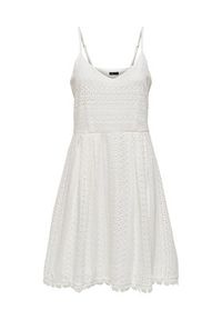 only - ONLY Sukienka codzienna 15204799 Biały Regular Fit. Okazja: na co dzień. Kolor: biały. Materiał: bawełna. Typ sukienki: proste. Styl: casual #5