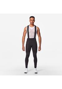VAN RYSEL - Legginsy rowerowe Van Rysel Racer. Kolor: czarny. Materiał: tkanina, włókno, materiał. Długość: krótkie. Sport: kolarstwo #1