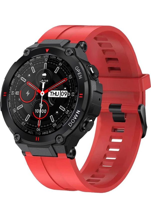 Smartwatch Gravity GT7-5 Czerwony (GT7-5). Rodzaj zegarka: smartwatch. Kolor: czerwony
