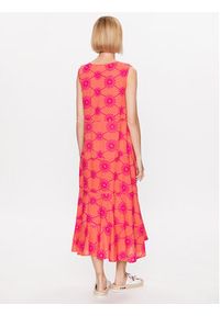 Iconique Sukienka letnia IC23 108 Pomarańczowy Regular Fit. Kolor: pomarańczowy. Materiał: bawełna. Sezon: lato #8