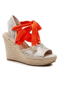 Guess Espadryle Halona FL6HLO FAL04 Beżowy. Kolor: beżowy. Materiał: materiał #3